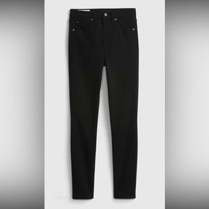 Gap True Skinny Sculpt High Rise 5-Pocket Stretch Black Denim NWT Jeans 16 Short